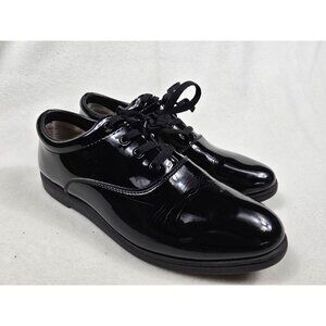 Dinkles Black Patent Leather  Size Men 11 Women 13 Marching Band Dress Shoes